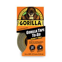 Gorilla 3044401 Tape Handy Roll, 1 Pack, Black