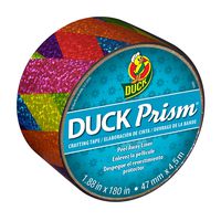Duck Brand Prism Crafting Tape, 1.88-Inch x 5-Yard Roll, Rainbow Ribbon (283705)