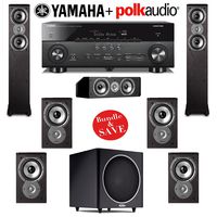 Polk Audio TSi 300 7.1 Home Theater Speaker System with Yamaha AVENTAGE RX-A760BL 7.2-Ch Network AV Receiver