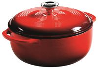 Lodge EC4D43 Enameled Cast Iron Dutch Oven, 4.6-Quart, Island Spice Red