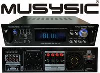 Professional 4000 Watts Hybrid Power Amplifier/Pre-Amplifier/Receiver Bluetooth AM/FM Tuner USB/SD Slot MP3 / iPod Input MU-H4000BT