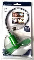Principal Mini USB Personal Fan for Electronics (Green)