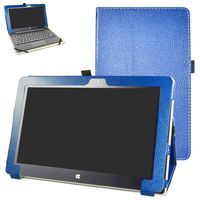Insignia Flex 11.6 NS-P11W6100 Case,Mama Mouth PU Leather Folio 2-Folding Stand Cover for 11.6" Insignia Flex 11.6 NS-P11W6100 Windows 10 Tablet,Dark Blue