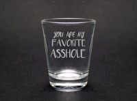 You Are My Favorite Asshole Shot Glass
