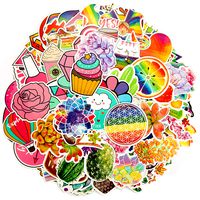 DECYOOL 200 Pcs Boys Girls Vinyl Laptop Stickers Decal for Water Bottle Skateboard Luggage Motorcycle Phone Bicycle Guitar