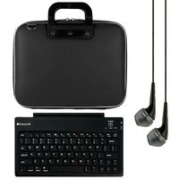 Cady Tablet Messenger Bag for Samsung Galaxy Tab S5e, Galaxy Tab E 9.6, Galaxy Tab A, Galaxy Book 10.6, Galaxy Tab S4, Tablets up to 10.5 inches with Headphones