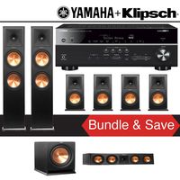 Klipsch RP-280F 7.1-Ch Reference Premiere Home Theater Speaker System with Yamaha RX-V685BL 7.2-Channel 4K Network A/V Receiver