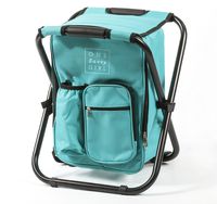 One Savvy Girl Ultralight Backpack Cooler Chair - Compact Lightweight and Portable Folding Stool - Perfect for Outdoor Events, Travel, Hiking, Camping, Tailgating, Beach, Parades & More