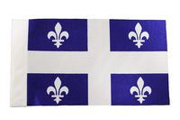 Quebec Canada Provincial 9" x 6" Inch CAR Antenna Flag Polyester New