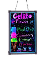 Alpine Industries LED Illuminated Hanging Message Writing Board (16" x 24")