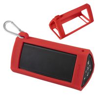 getgear Silicone Cover for OontZ Angle 3 Ultra - Bluetooth Portable Speaker, Safeguard from Shock, Shake, Scratch and Drop, Make The OontZ Angel 3 Ultral Real Portable, Free Carabiner (Red)