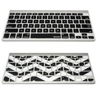 Aduro Skinz Soft Touch Keyboard Cover Silicone Skin for Apple MacBook Pro 13" 15" 17" (Including Retina Display) iMac and MacBook Air 13" (2 Pack Black/Chevron)
