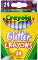 Crayola Glitter Crayons, Back to School Supplies, 24Count, Multi