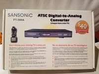 Sansonic FT-300A Digital To Analog TV Converter Box