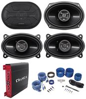 2 Hifonics ZS693 6x9 800W Car Speakers+2 4x6 Speakers+4-Ch Amplifier+Amp Kit