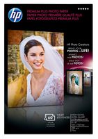 HP Premium Plus Photo Paper, High Gloss (60 Sheets, 4 x 6 Inches with Tab)