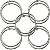 Clipco Book Rings Extra Large 3-Inch Nickel Plated (10-Pack)