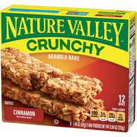 Nature Valley Granola Bars, Crunchy, Cinnamon, 8.94 oz (12 Bars)