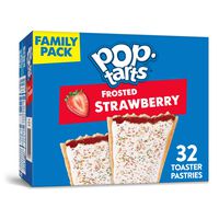 Pop-Tarts, Breakfast Toaster Pastries, Frosted Strawberry, Proudly Baked in the USA, Family Pack, 32 Pastries Packed in 2 Count of 27 Oz Boxes, 54.1 oz