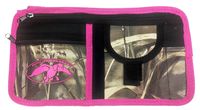 BT Outdoors Realtree Camo Organizer Duck Commander Visor Organizer Lot of 12 (Only Pink Trim Visor Cases)