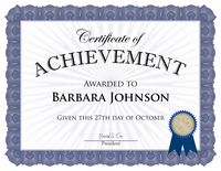 Geographics Certificate Kit Blue Ribbon Acclaim, Pack of 25 (47860)