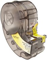 Brady XC-375-498 IDXPERT 19" Height, 0.375" Width, B-498 Repositionable Vinyl Cloth, Black On White Color Label