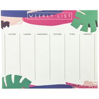 Graphique Palm Leaves Weekly Tear-Off Notepad, 9.75" x 8"