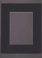 18x24 Black Picture Mats Mattes Matting with White Core Bevel Cut for 13x19 Pictures