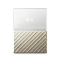 WD 4TB White-Gold My Passport Ultra Portable External Hard Drive - USB 3.0 - WDBFKT0040BGD-WESN (Old Generation)