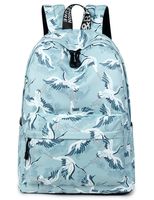 Cute Birds Print School Bookbags for Girls, Large College Laptop Bags Women Daypack by TOPERIN (Blue)