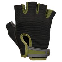 Harbinger Power Non-Wristwrap Weightlifting Gloves with StretchBack Mesh and Leather Palm (Pair), Green, Medium (Fits 7.5 - 8 Inches)