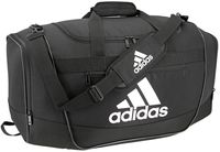 adidas Unisex Defender III Small Duffel Bag, Black/ White, Small