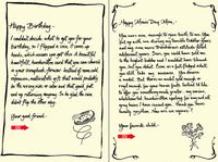 Quiplip Handwritten Yours Truly Birthday Cards, 6-Pack (YT03186PCK)