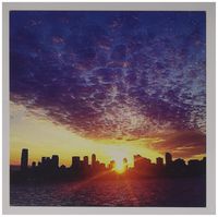 3dRose New York City Sunset - Greeting Cards, 6 x 6 inches, set of 6 (gc_40593_1)