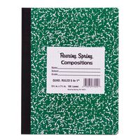Roaring Spring Hard Cover Composition Book, 9 3/4" x 7 1/2", Graph Ruled, 100 sheets
