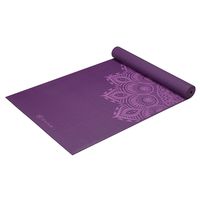Gaiam Yoga Mat Premium Print Extra Thick Non Slip Exercise & Fitness Mat for All Types of Yoga, Pilates & Floor Workouts, Purple Mandala, 6mm