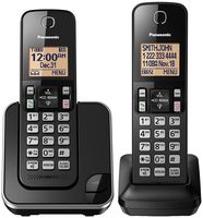 Panasonic KX-TGC352B / KX-TGC382B Dect 6.0 2-Handset Landline Telephone (Renewed)