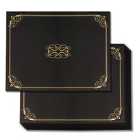 Certificate Holder, Multi Pack (Black, 12/Pack)