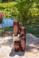 Kenroy Home 51038RST Vessel Indoor/Outdoor Fountain, Rust