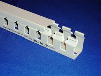 Machine-Pro Products WD1X1SW Gray Open Slot Wiring Cable Raceway Duct with Cover, 1x1x78 Inch (25mmx25mmx2m)