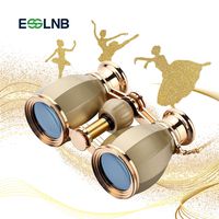 ESSLNB Opera Glasses Binoculars for Women Adults 4X30mm Theater Glasses Compact Binoculars for Theater and Concerts Antique Binoculars with Case Removable Chain Gold