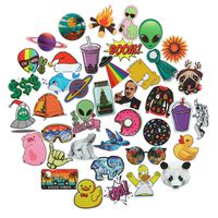 Fun DIY Sticker Pack for Teens,Child,Adult 40 Pack Cyclic Utilization Durable 100% Vinyl Stickers for Laptop,Water Bottle,Office Stationery,Travel Luggage,Appliances Waterproof Sticker