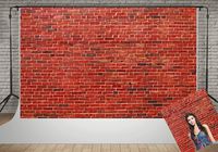 Kate 10x6.5ft Red Brick Wall Photography Backdrop Vintage Office Decoration Photo Background for Photography Wrinkles Free