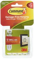 3M Picture Hanging Strips, Small, 24 Strips/Pk (17205-12PK)