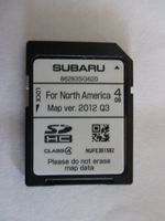 SG620 2014 SUBARU FORESTER 14 SD NAVIGATION CARD , MAP UPDATE VERSION 2012 Q3 FOR NORTH AMERICA, USA / CANADA PART NUMBER 86283SG620