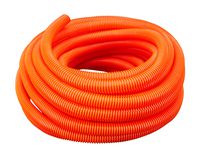 Flexible Polyethylene Corrugated (PE) Split Tubing (Wire Loom) (2" Dia. x 50 ft, Orange)