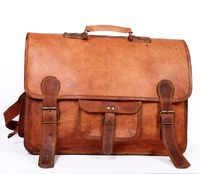 Vintage Men's Brown Handmade Leather Briefcase Best Laptop Messenger Bag Satchel