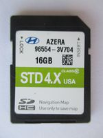3V704 2016 2017 Hyundai AZERA Navigation MAP Sd Card,GPS UPDATE, U.S.A OEM PART # 96554-3V704 STD 4X OEM PART
