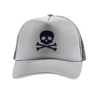 Born to Love Baby Boy Infant Trucker Sun Hat Toddler Baseball Cap Gray Skull XS 43 cm 6 to 12 Months