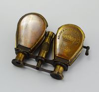 Handmade Brass Opera Glasses Two Eye Binocular Kelvin & Hughes London Monocular